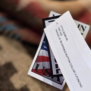 Rhonda Stark Anasazi Reversible 30'' Poncho.